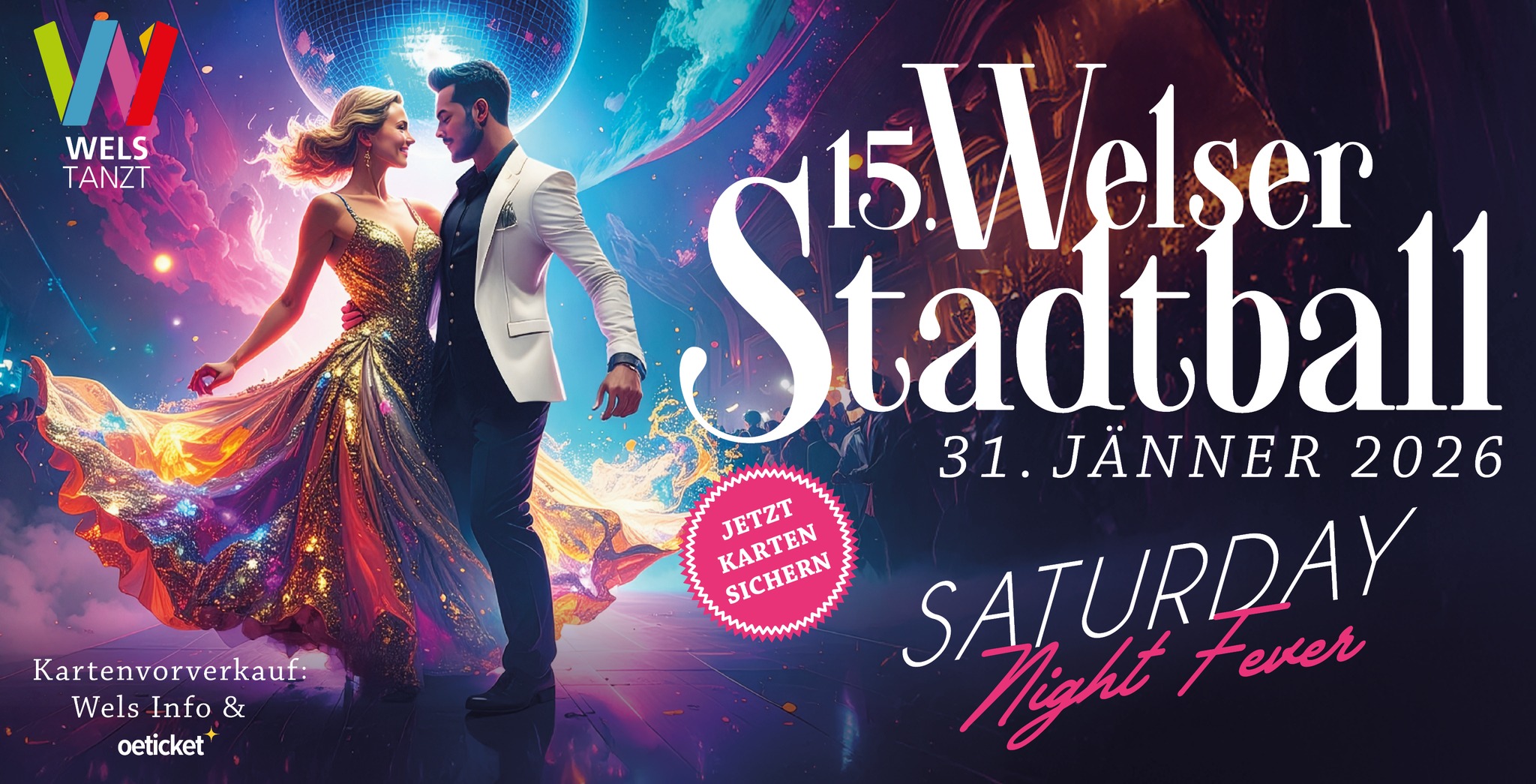 Welser Stadtball 2026 am 31. January 2026 @ Stadttheater Wels.