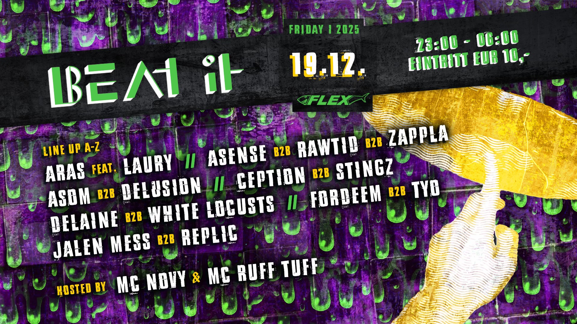 BEAT IT am 19. December 2025 @ Flex.
