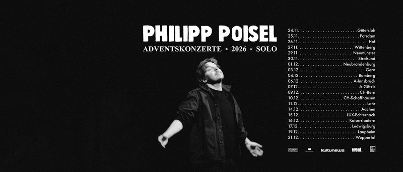 Philipp Poisel am 6. December 2026 @ Congress Innsbruck.