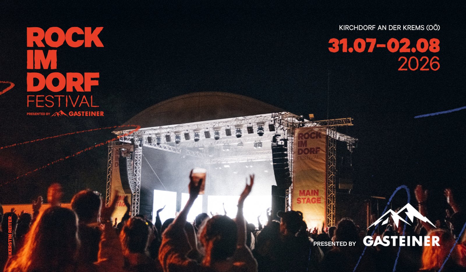 ROCK IM DORF Festival 2026 am 31. July 2026 @ Kirchdorf an der Krems.