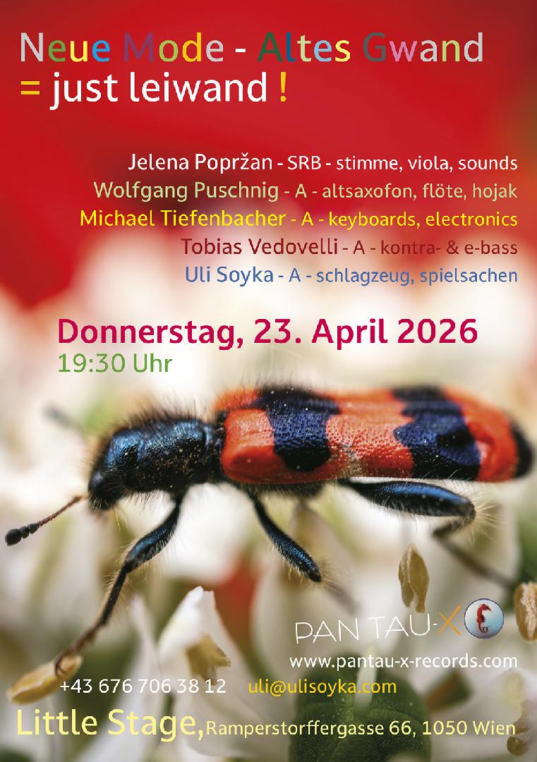 Neue Mode - Altes Gwand = just leiwand! am 23. April 2026 @ Little Stage.