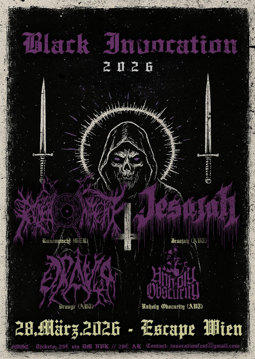 Black Invocation Fest am 28. March 2026 @ Escape Metalcorner.