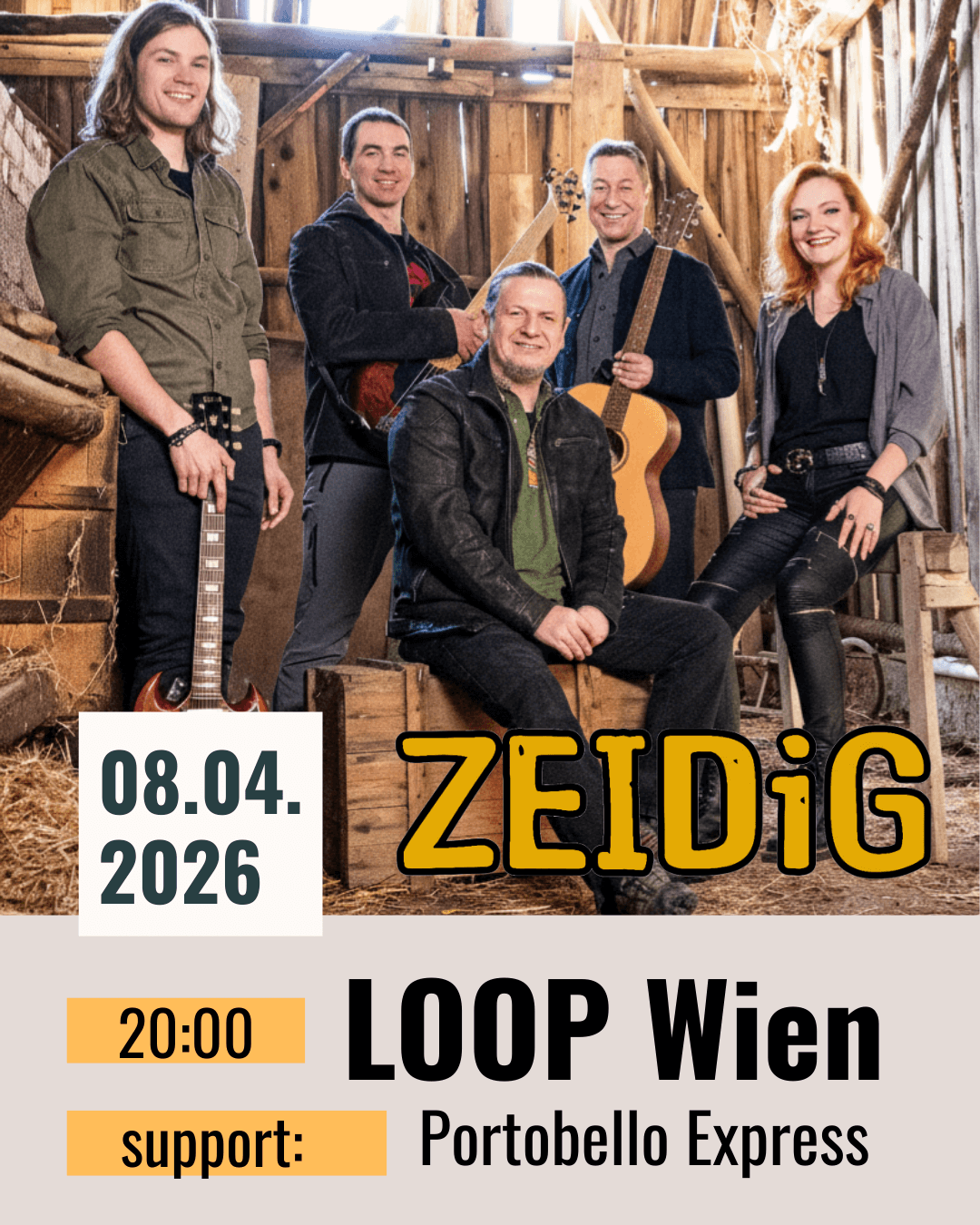 Rocknacht am 8. April 2026 @ Loop.