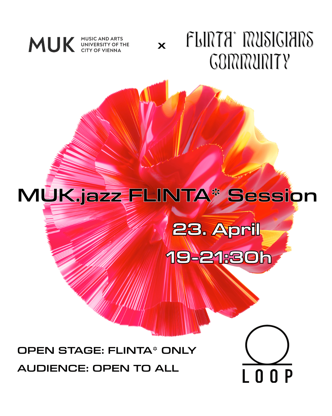 MUK.jazz FLINTA* Session am 23. April 2026 @ Loop.