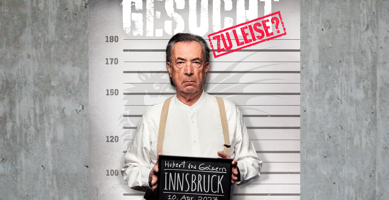 Hubert Von Goisern am 10. April 2027 @ Congress Innsbruck.