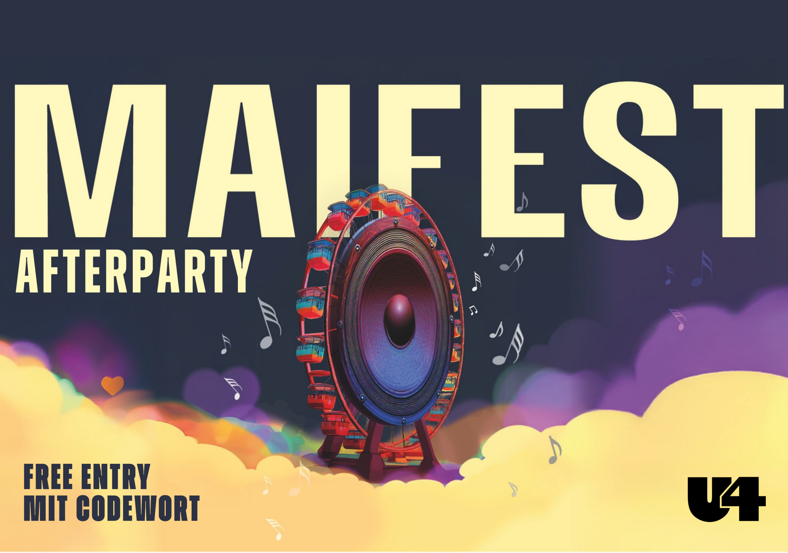 Maifest Afterparty 2026 am 1. May 2026 @ U4 Vienna.