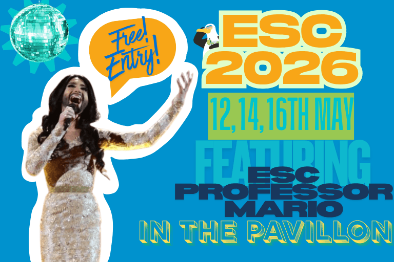 ESC Songcontest im Pavillon am 16. May 2026 @ Herrmann Strandbar.