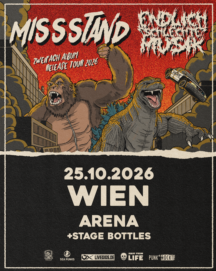 MISSSTAND am 25. October 2026 @ Arena Wien.