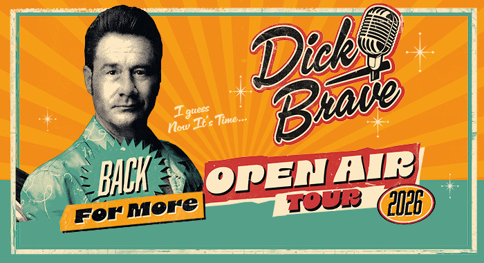 Dick Brave am 2. September 2026 @ Arena Wien - Open Air.