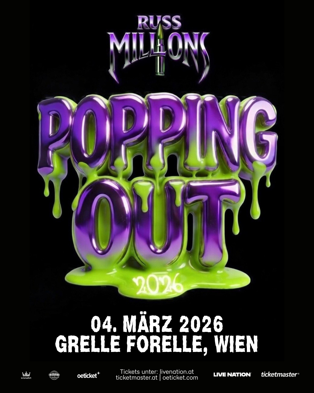 Russ Millions am 4. March 2026 @ Grelle Forelle.