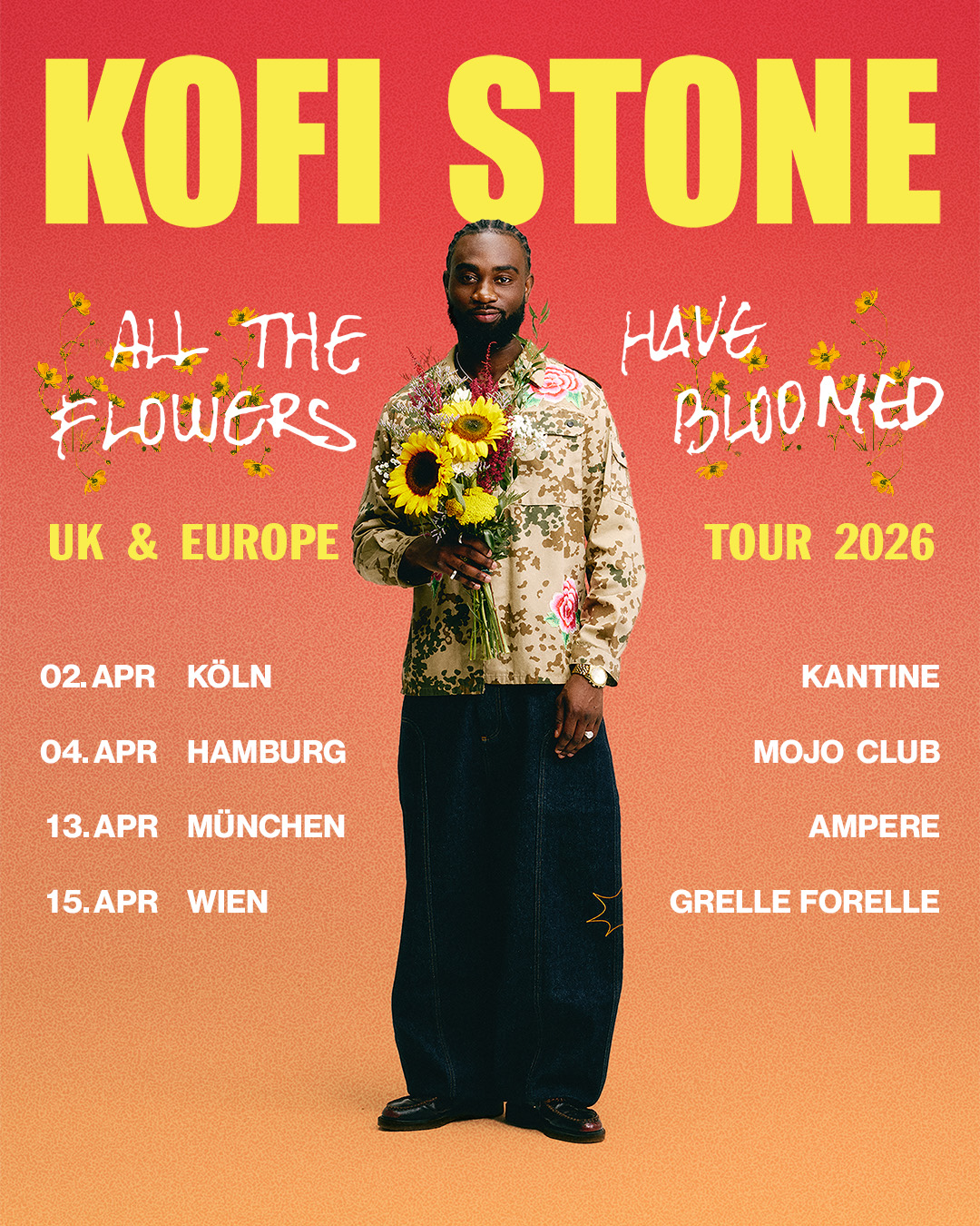 Kofi Stone am 15. April 2026 @ Grelle Forelle.