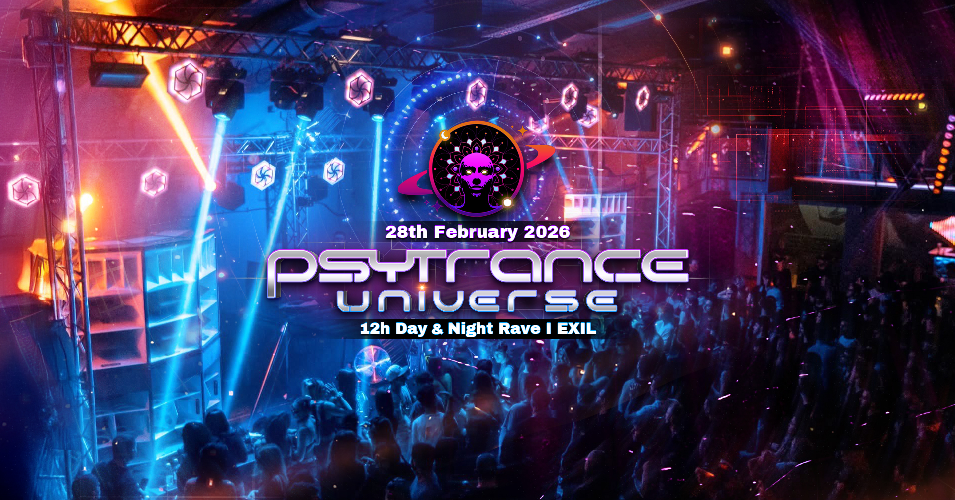 Psytrance Universe - 12H Day & Night Rave am 28. February 2026 @ EXIL.