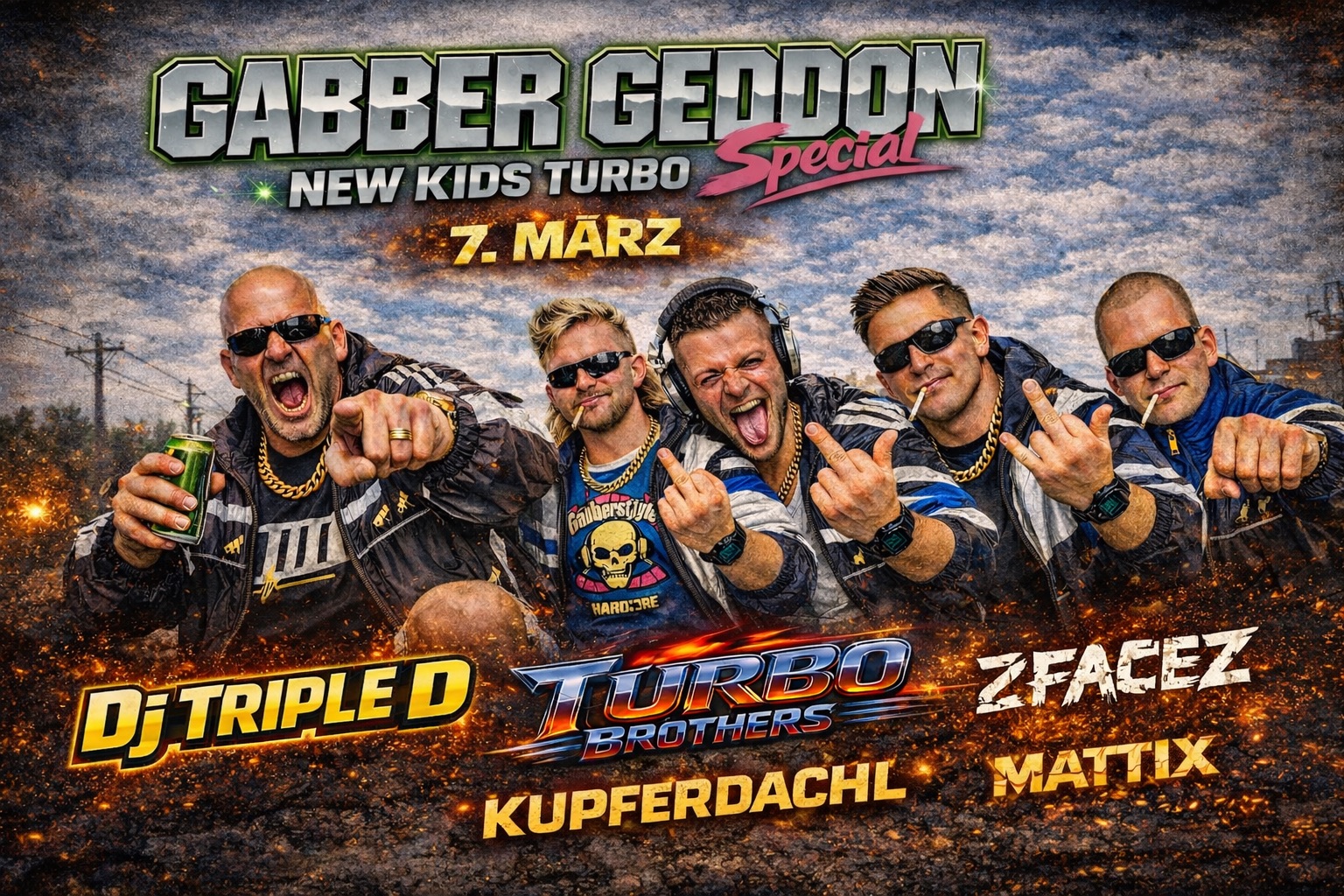 Gabber Geddon NEW KIDS TURBO Special am 7. March 2026 @ Kupferdachl.