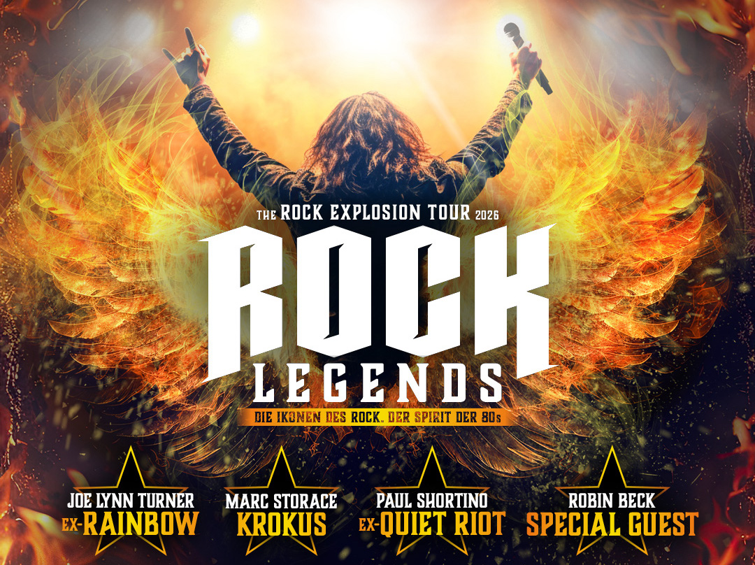 ROCK LEGENDS am 4. November 2026 @ Raiffeisen Halle im Gasometer.