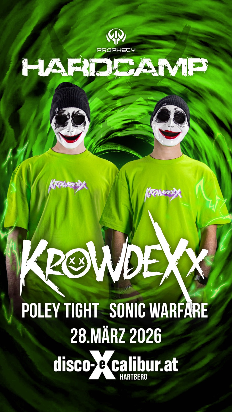 HARDCAMP pres. KROWDEXX am 28. March 2026 @ Disco Excalibur - Hartberg.