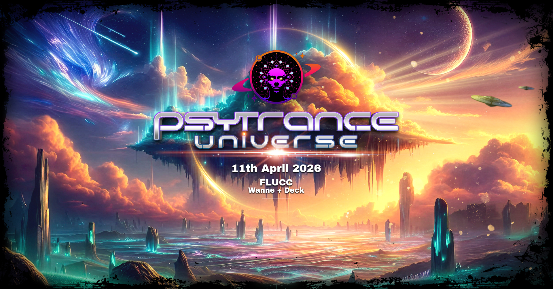PSYTRANCE UNIVERSE w/ Psynonima & Futuremoon am 11. April 2026 @ Flucc.