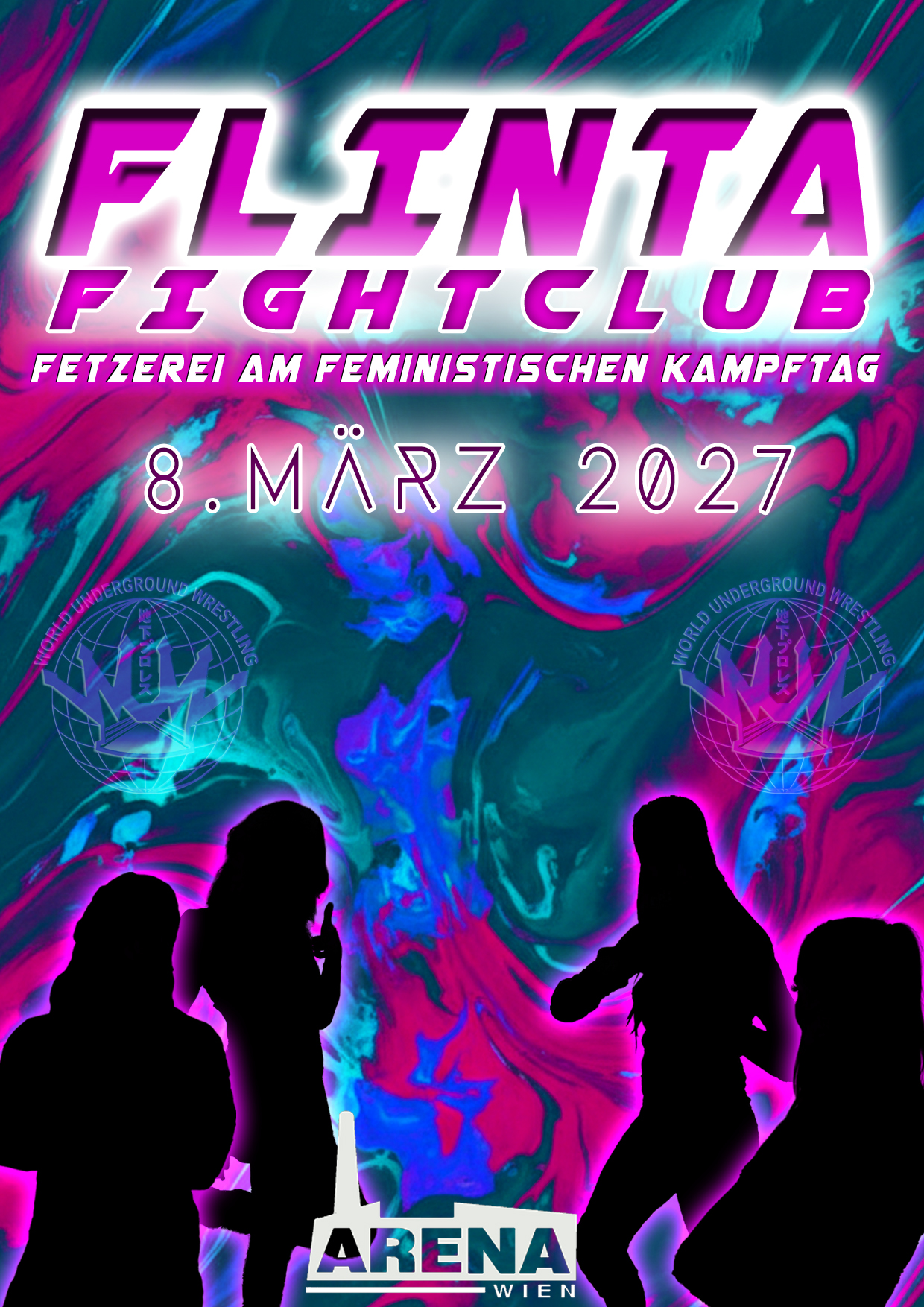 WUW WRESTLING: FLINTA FIGHT CLUB 2027 am 8. March 2027 @ Arena Wien.