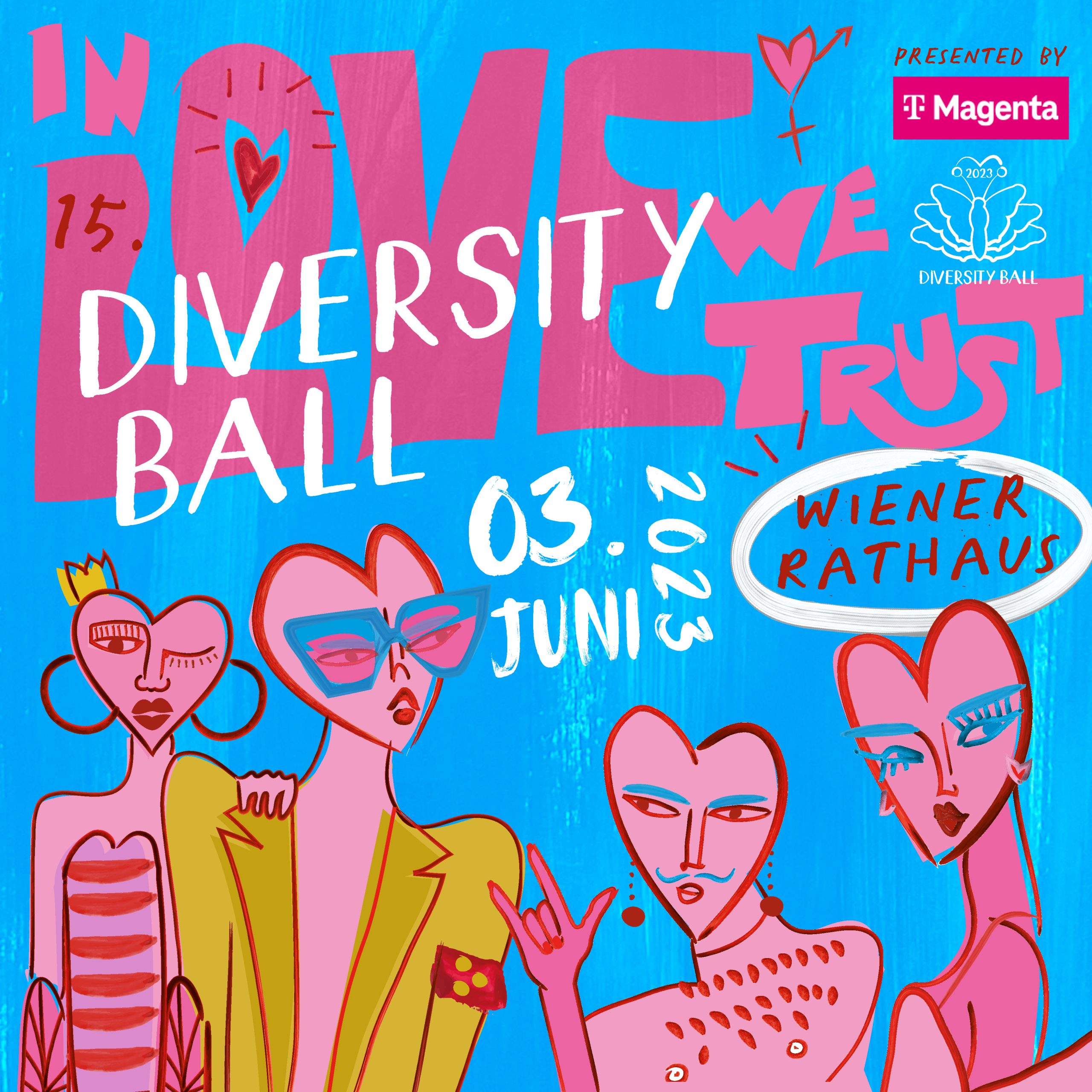Diversity Ball am 3. June 2023 @ Wiener Rathaus.
