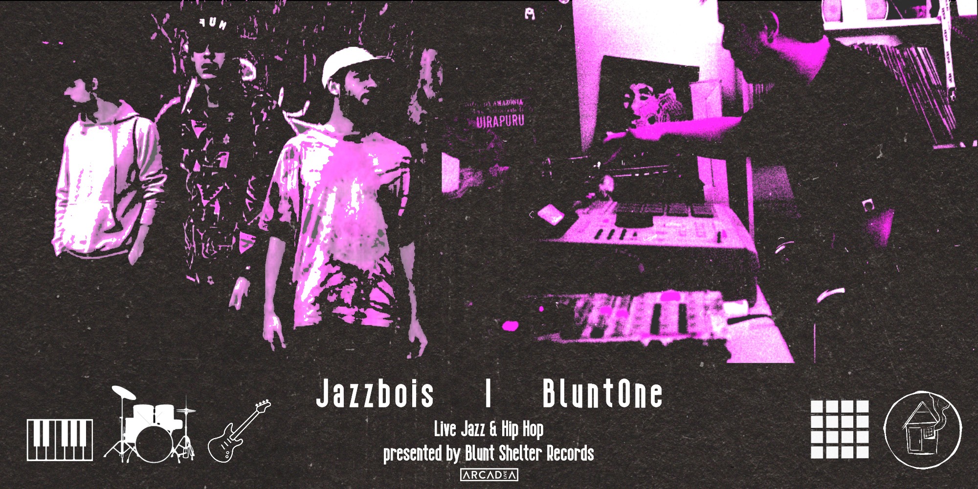 Jazzbois & BluntOne am 7. April 2020 @ Rhiz.