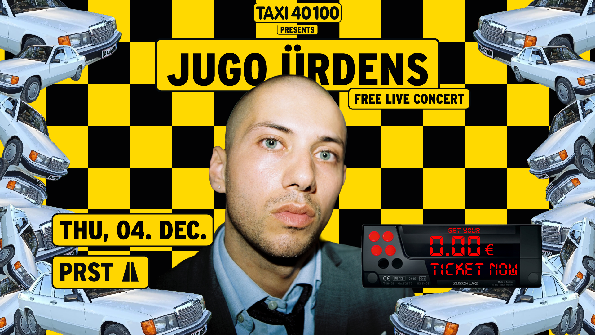Jugo Ürdens Free Live Concert am 4. December 2025 @ Praterstrasse / PRST.
