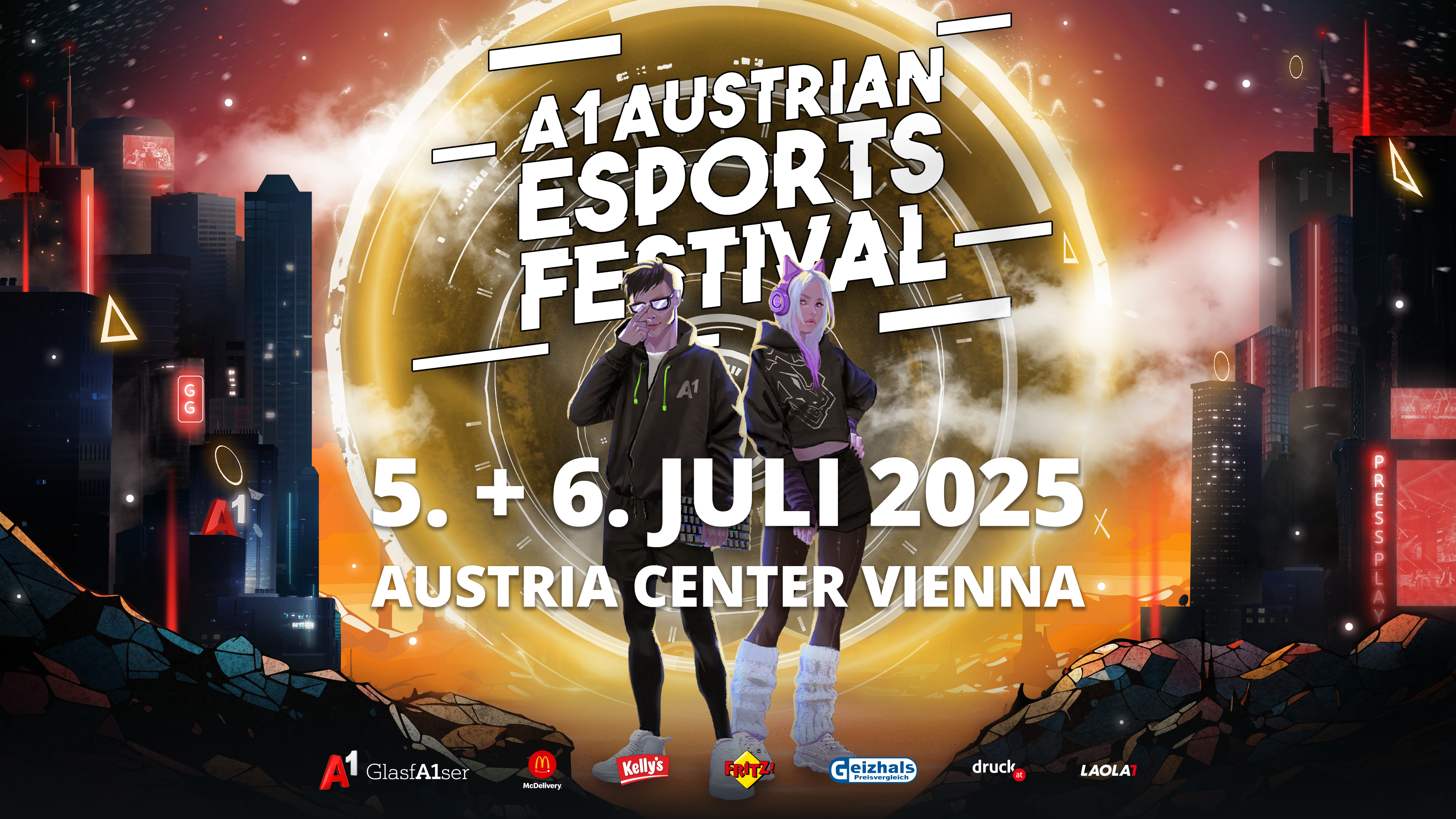 A1 AUSTRIAN ESPORTS FESTIVAL 2025 am 5. July 2025 @ Austria Center Vienna. A1 AUSTRIAN ESPORTS FESTIVAL 2025 am 5. July 2025 @ Austria Center Vienna.