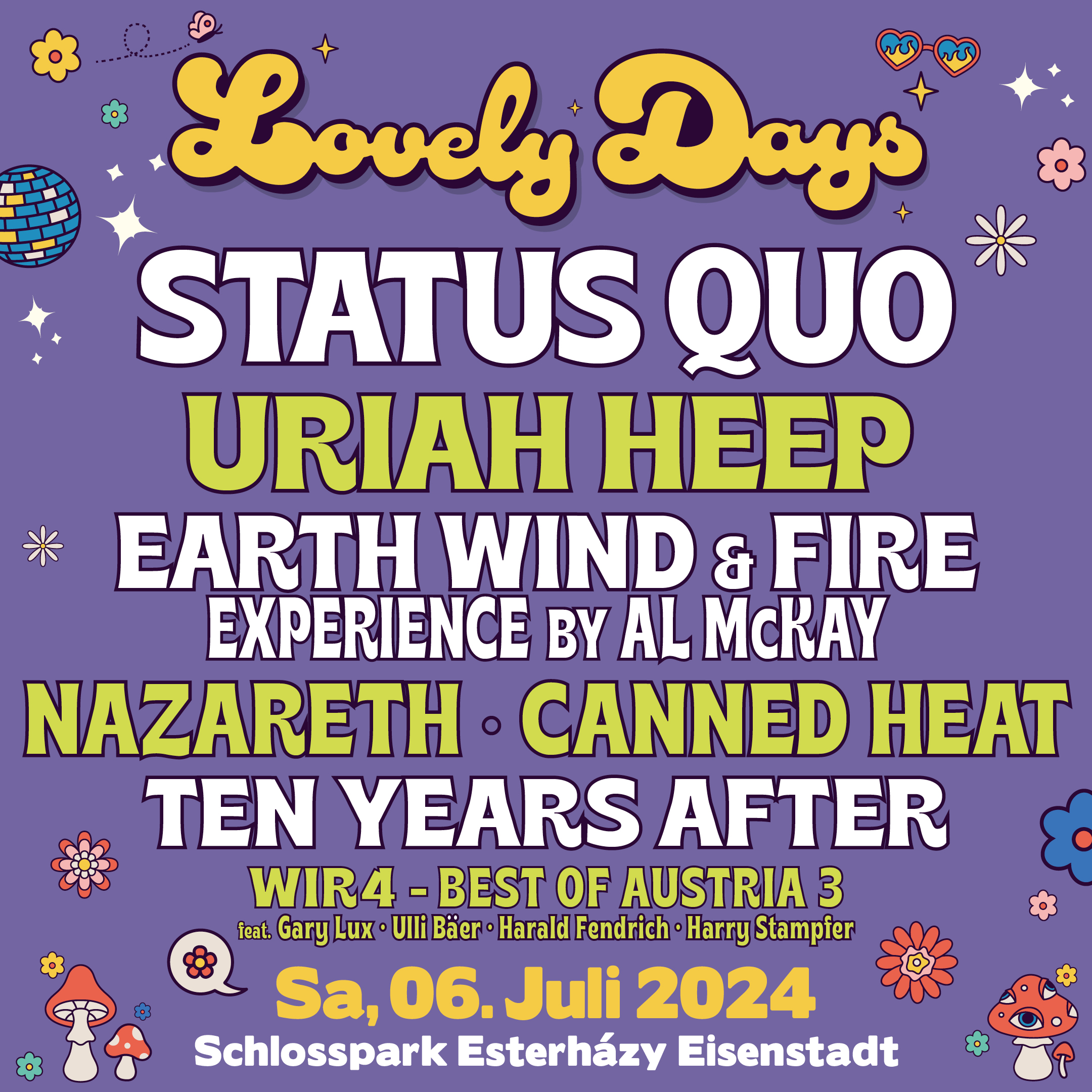 Lovely Days 2024 am 6. July 2024 @ Schlosspark Esterházy. Lovely Days 2024 am 6. July 2024 @ Schlosspark Esterházy.