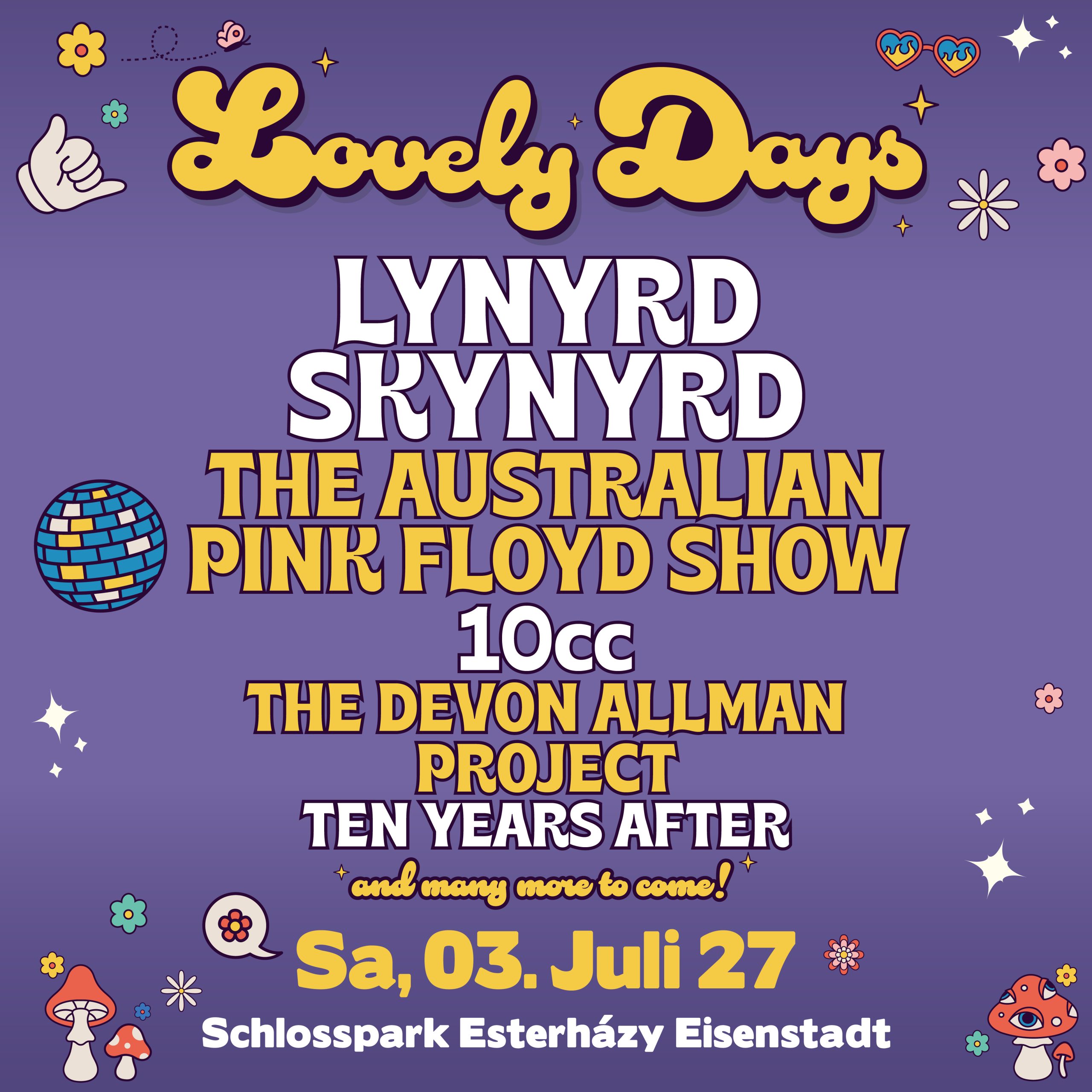 Lovely Days 2027 am 3. July 2027 @ Schlosspark Esterházy.