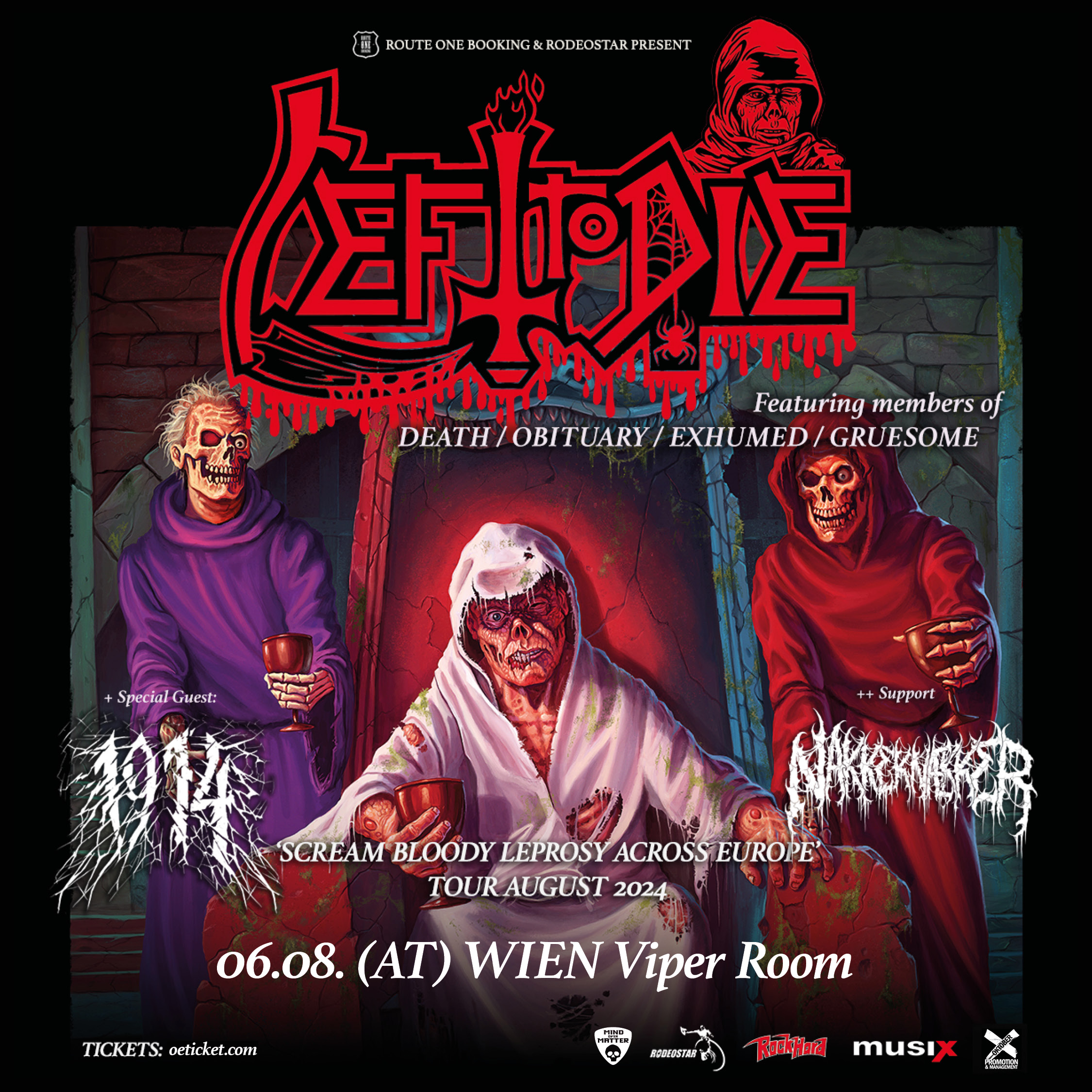 Left To Die am 6. August 2024 @ Szene Wien. Left To Die am 6. August 2024 @ Szene Wien.