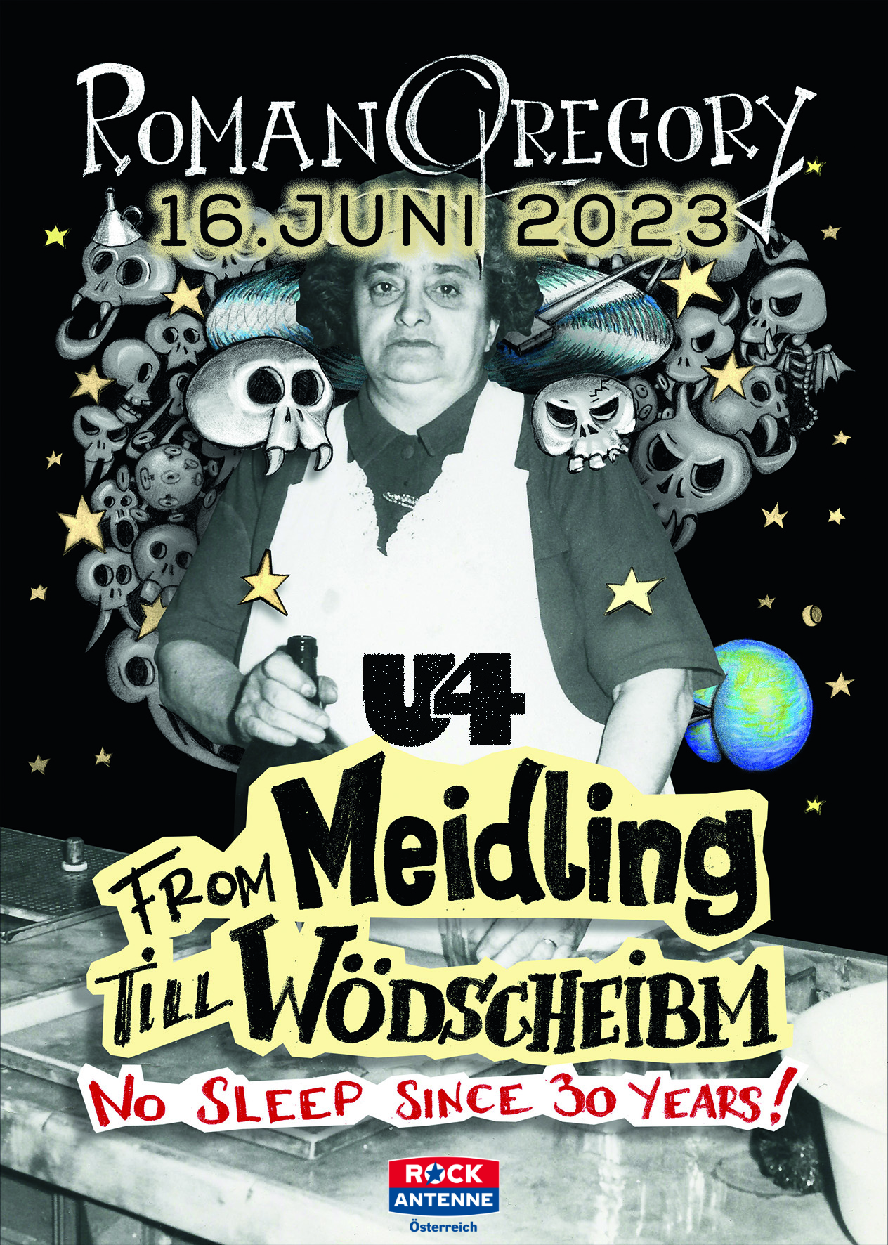 LIVE ROMAN GREGORY: FROM MEIDLING TILL WÖDSCHEIBM am 16. June 2023 @ U4. LIVE ROMAN GREGORY: FROM MEIDLING TILL WÖDSCHEIBM am 16. June 2023 @ U4.