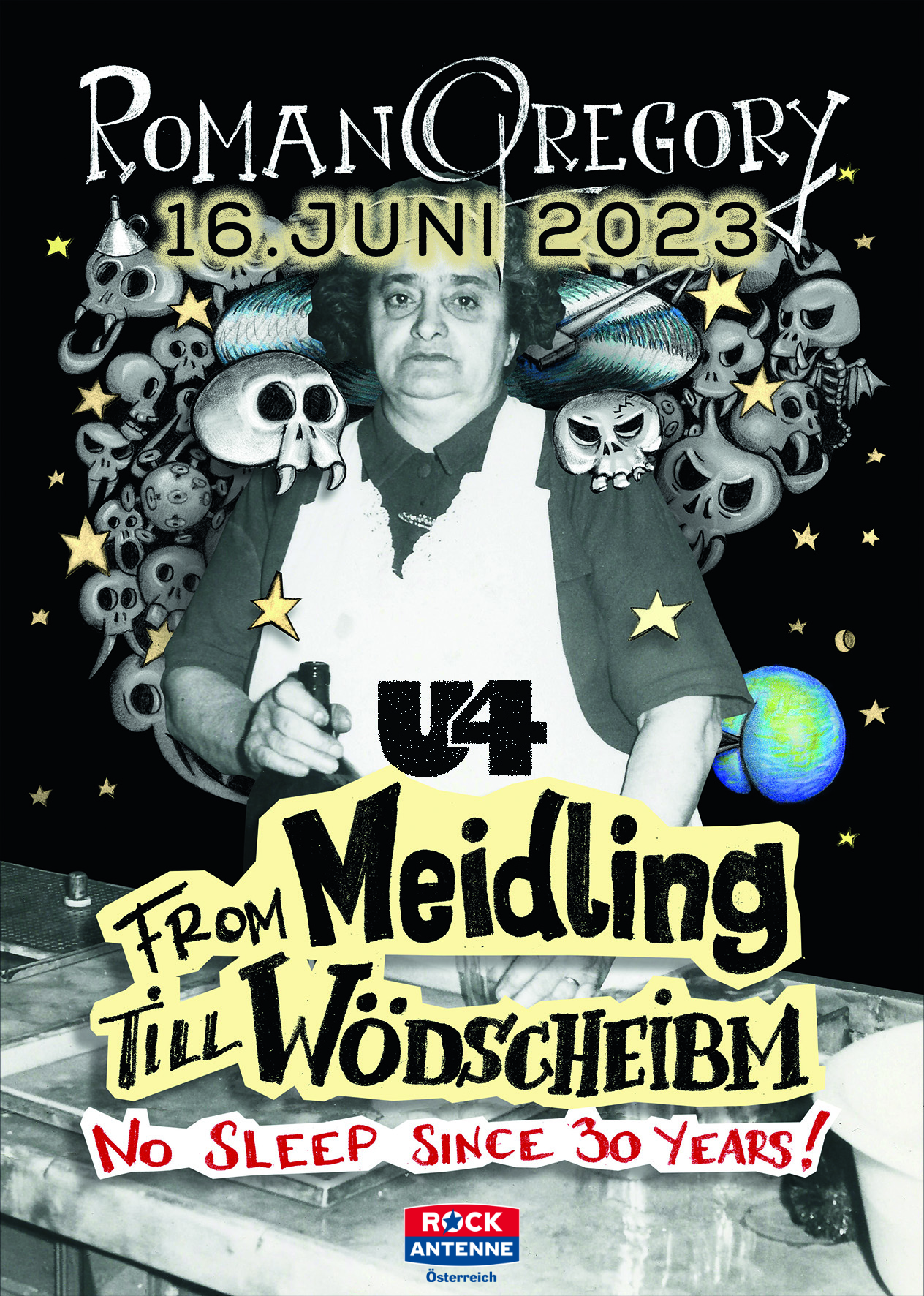 LIVE ROMAN GREGORY: FROM MEIDLING TILL WÖDSCHEIBM am 16. June 2023 @ U4.