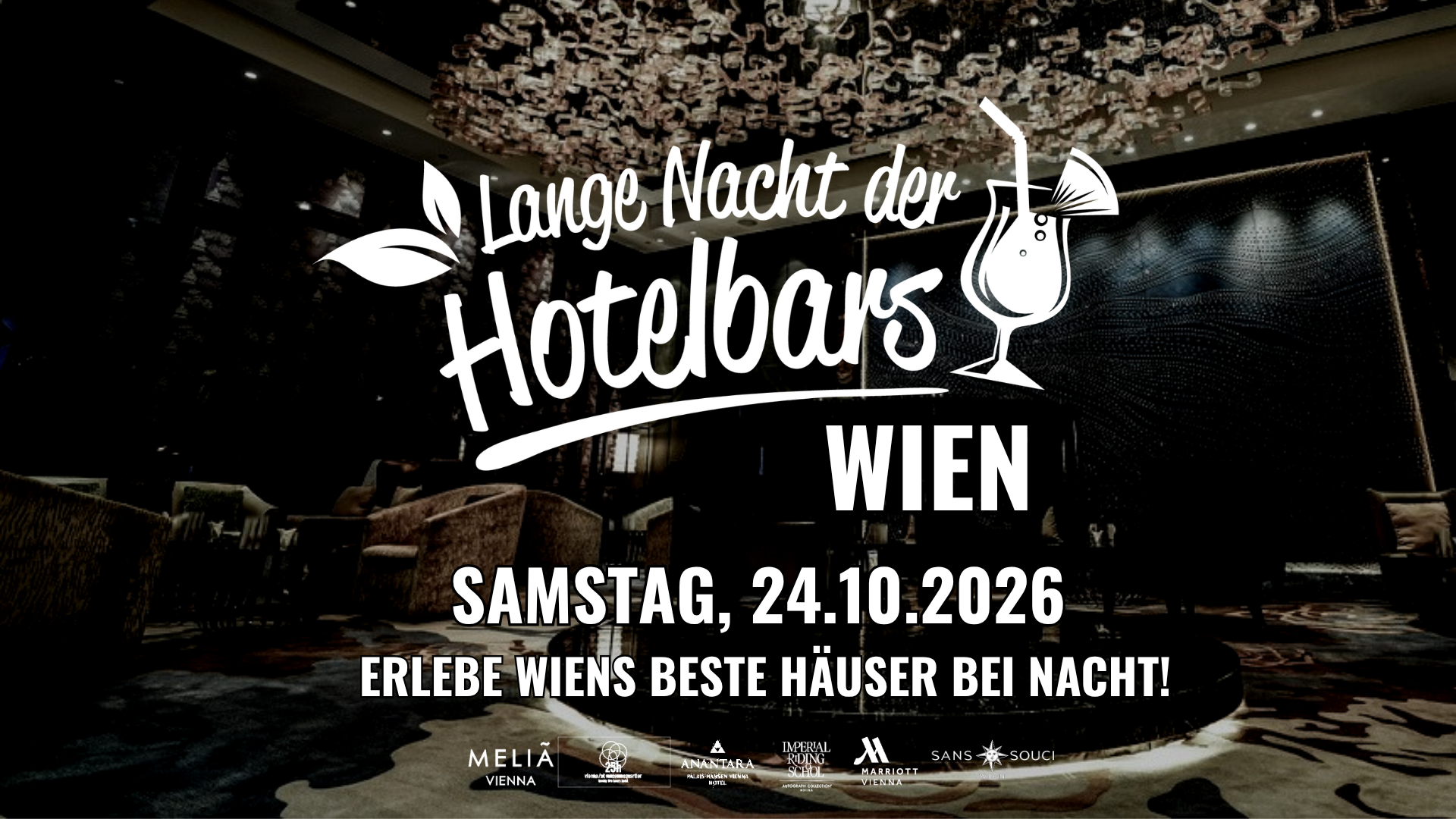 Die lange Nacht der Hotelbars am 24. October 2026 @ Wien.