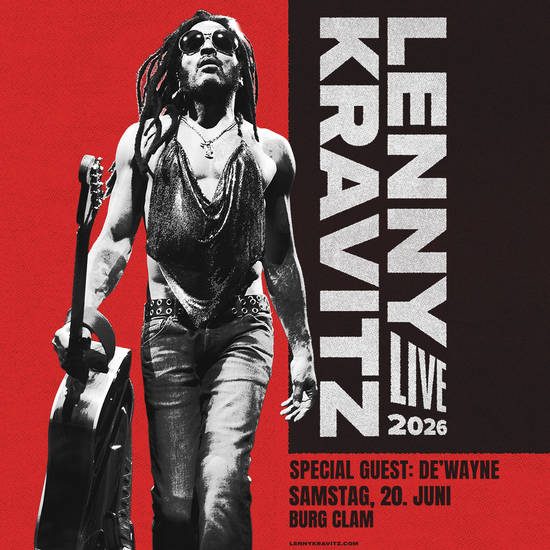 Lenny Kravitz am 20. June 2026 @ Burg Clam.