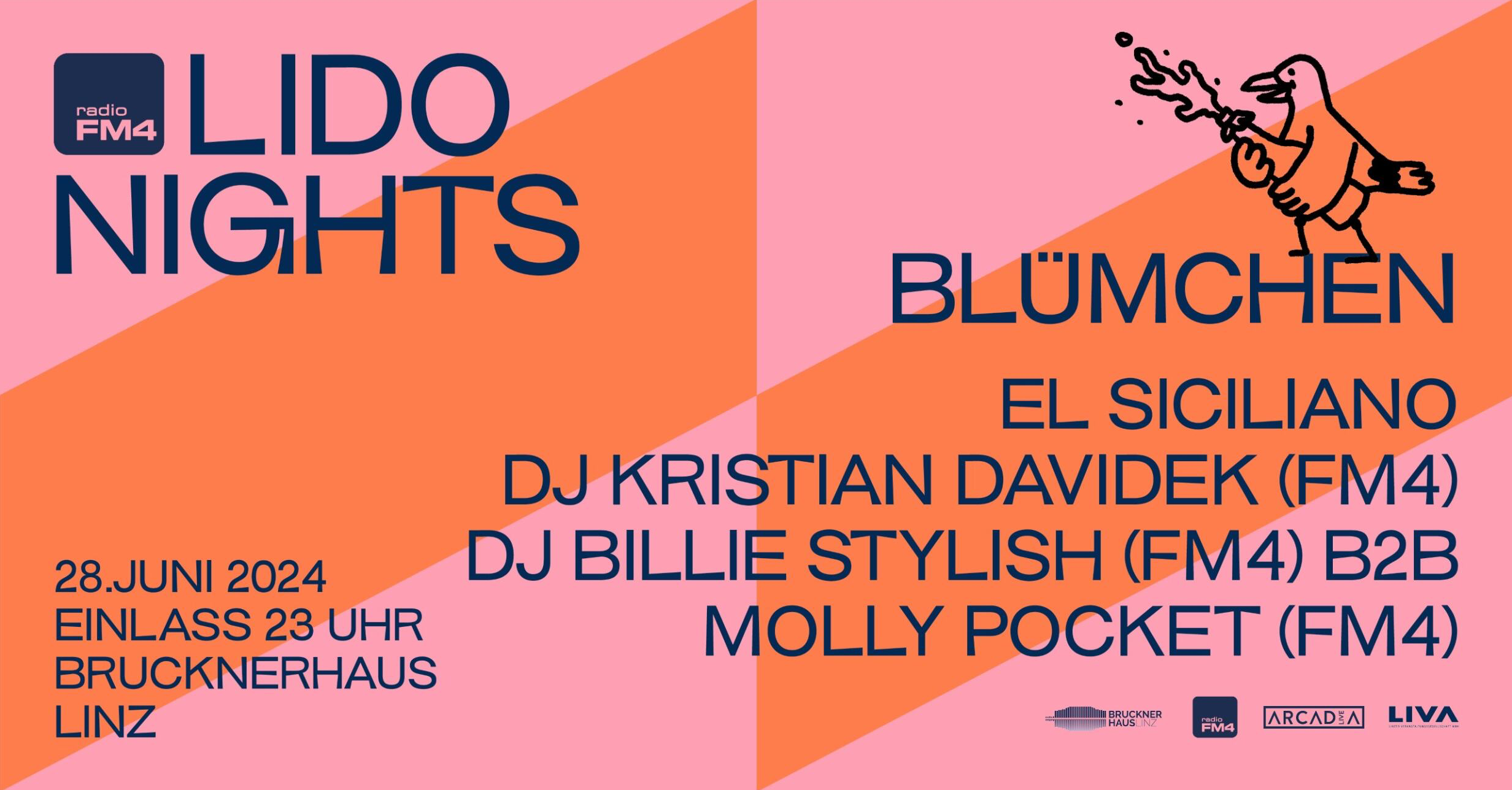 FM4 Lido Nights 1 am 28. June 2024 @ Brucknerhaus.