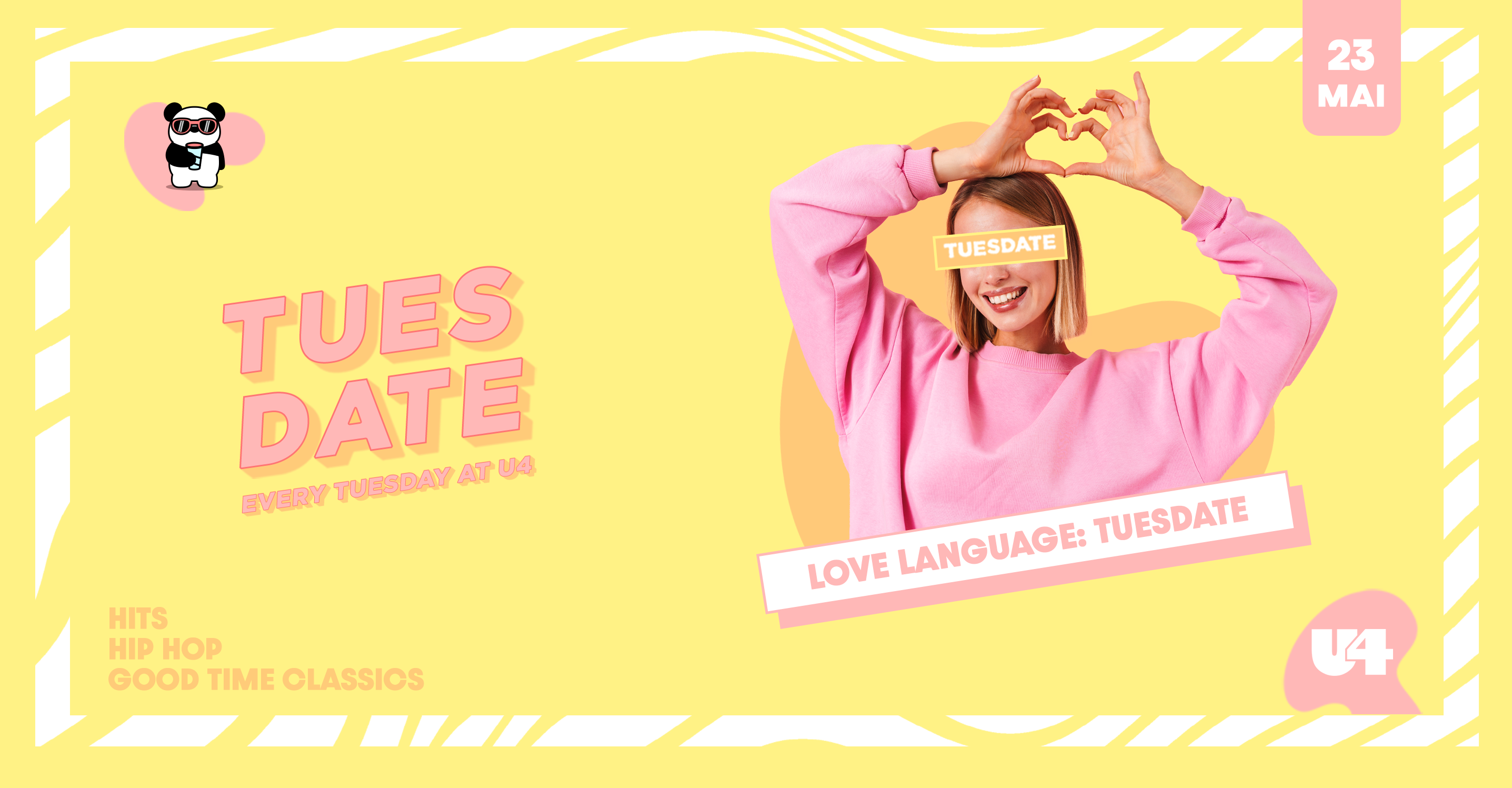 Tuesdate am 23. May 2023 @ U4. Tuesdate am 23. May 2023 @ U4.