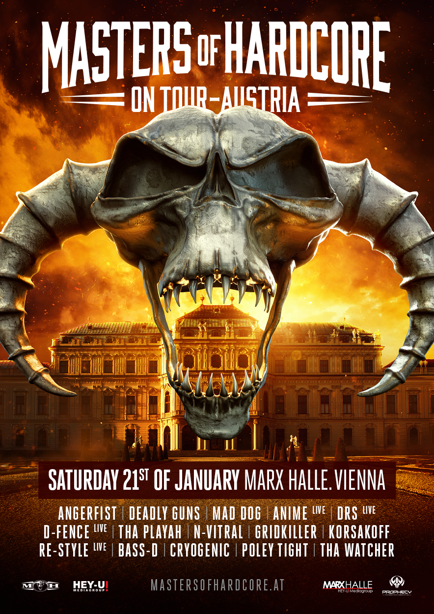 Masters of Hardcore - AUSTRIA 2023 am 21. January 2023 @ Marx Halle.