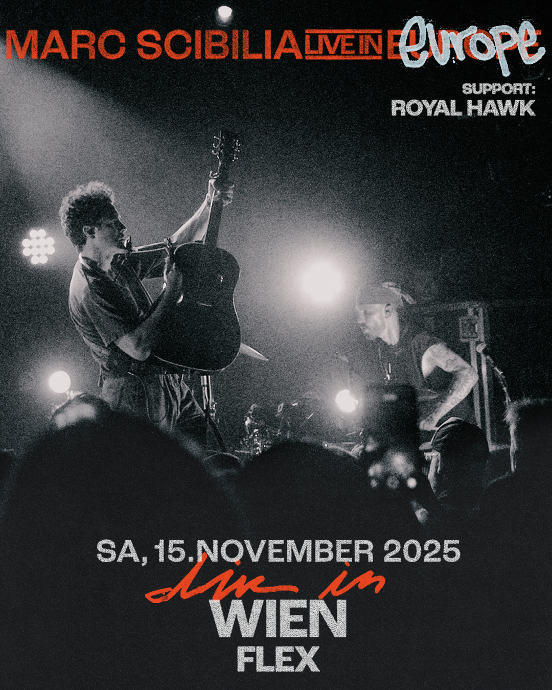 Marc Scibilia am 15. November 2025 @ Flex. Marc Scibilia am 15. November 2025 @ Flex.