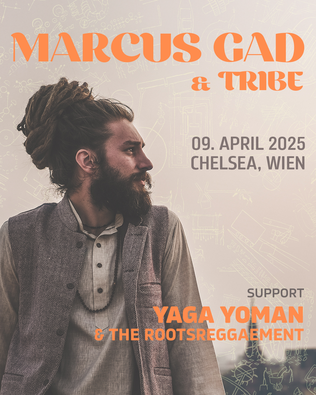 Marcus Gad & Tribe am 9. April 2025 @ Chelsea. Marcus Gad & Tribe am 9. April 2025 @ Chelsea.