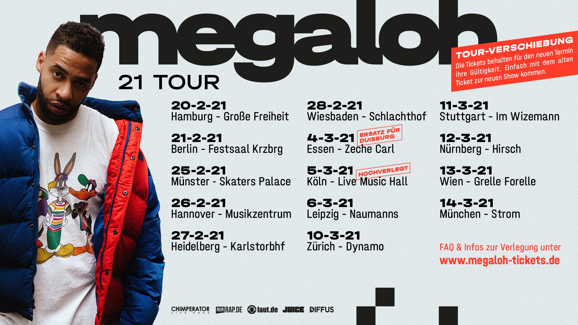 Megaloh am 3. October 2020 @ Grelle Forelle. Megaloh am 3. October 2020 @ Grelle Forelle.