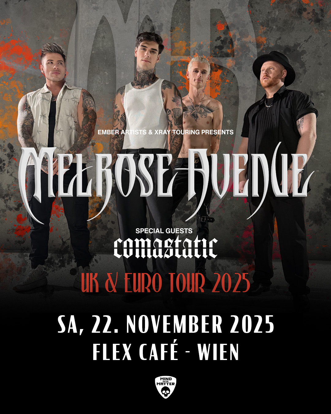 Melrose Avenue am 22. November 2025 @ Flex - Café. Melrose Avenue am 22. November 2025 @ Flex - Café.