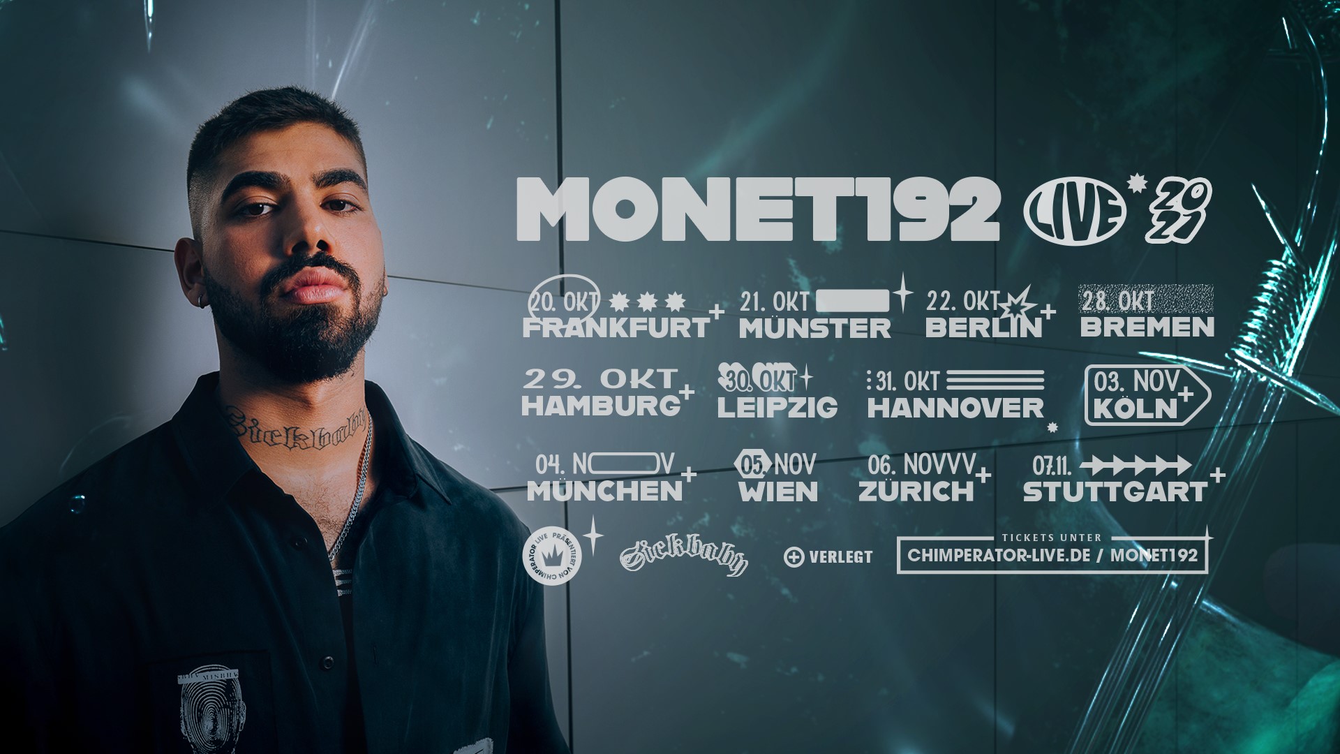 Monet192 am 5. November 2021 @ Grelle Forelle. Monet192 am 5. November 2021 @ Grelle Forelle.
