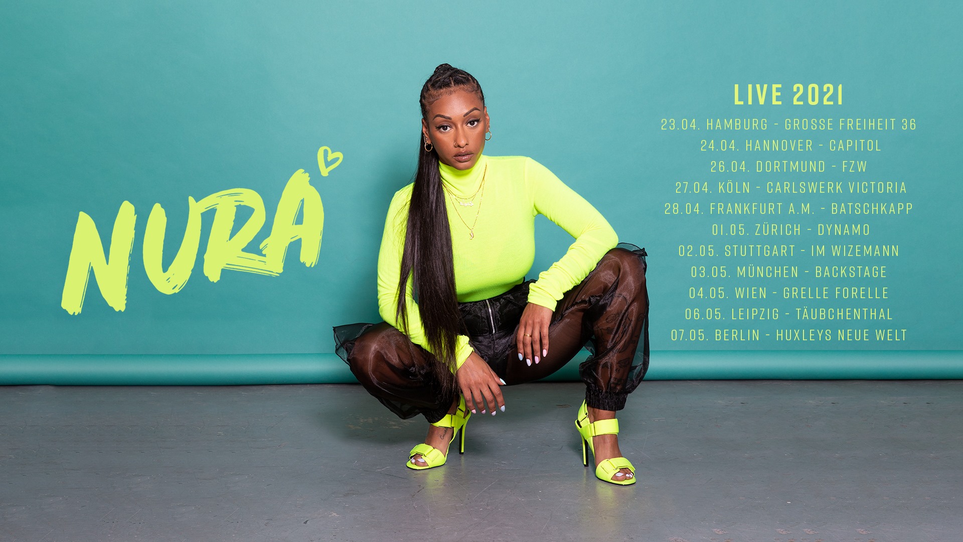 Nura am 4. May 2021 @ Grelle Forelle. Nura am 4. May 2021 @ Grelle Forelle.