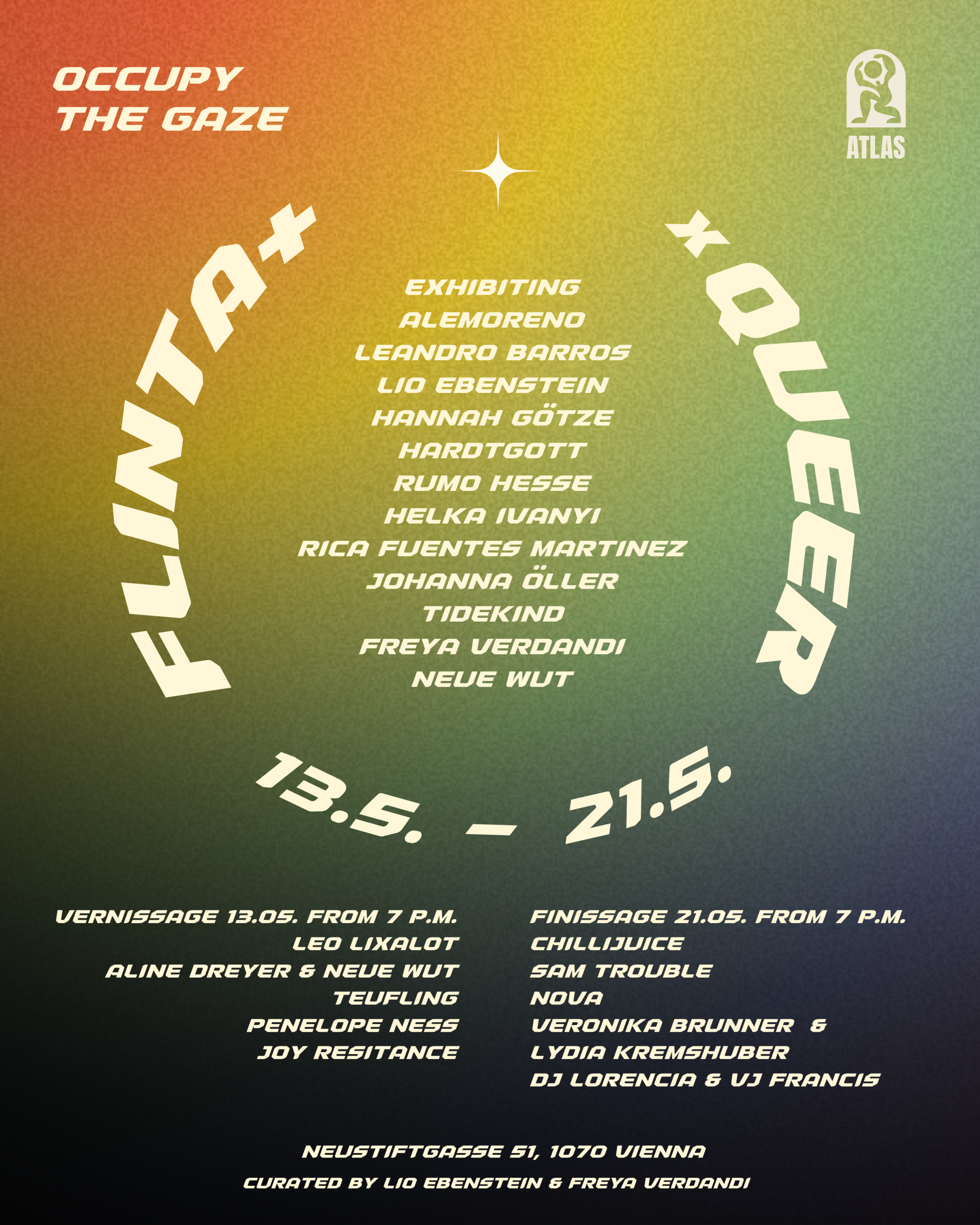 Occupy The Gaze am 13. May 2026 @ ATLAS.