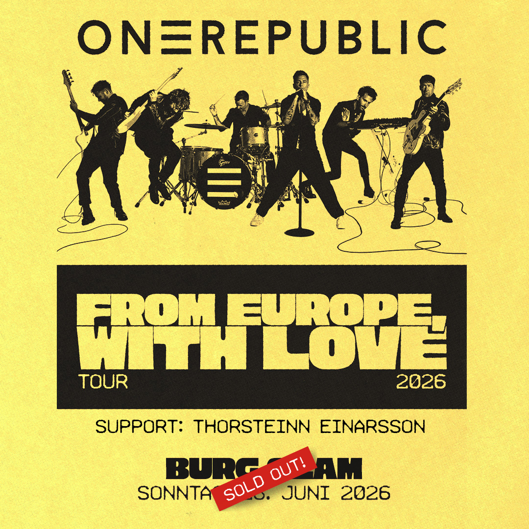 OneRepublic am 28. June 2026 @ Burg Clam.