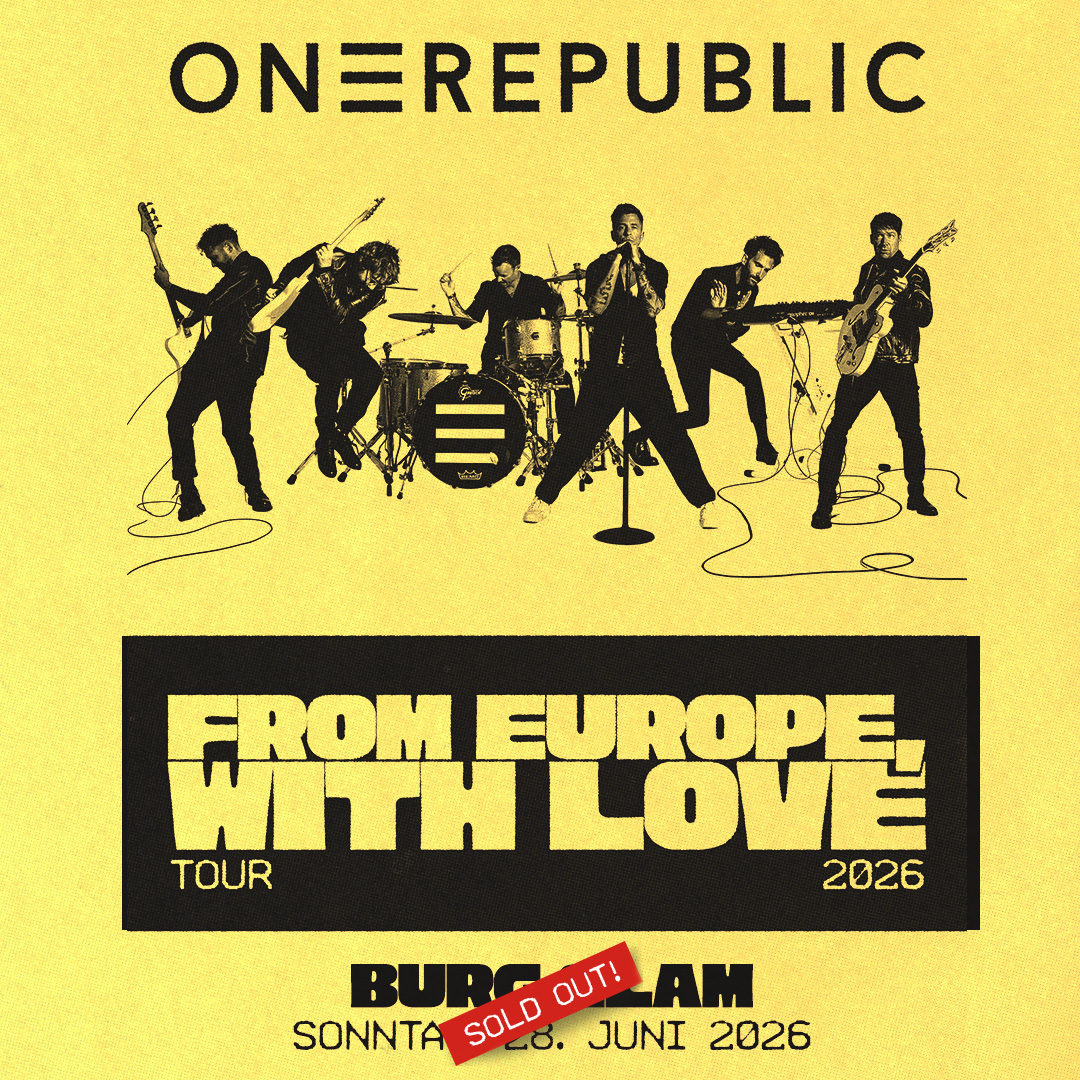 OneRepublic am 28. June 2026 @ Burg Clam.