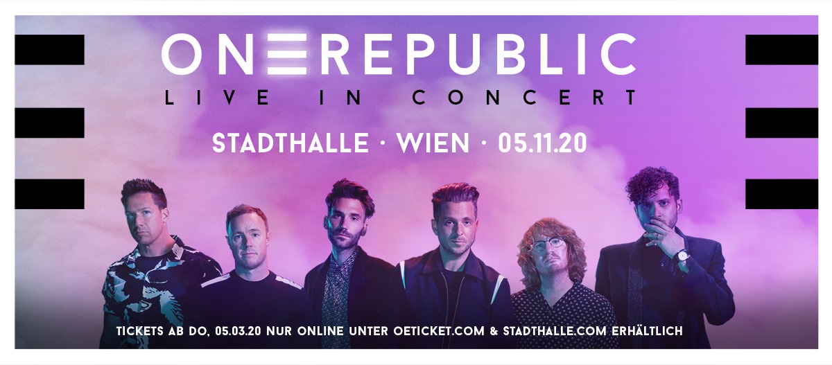OneRepublic am 5. November 2020 @ Wiener Stadthalle - Halle D. OneRepublic am 5. November 2020 @ Wiener Stadthalle - Halle D.