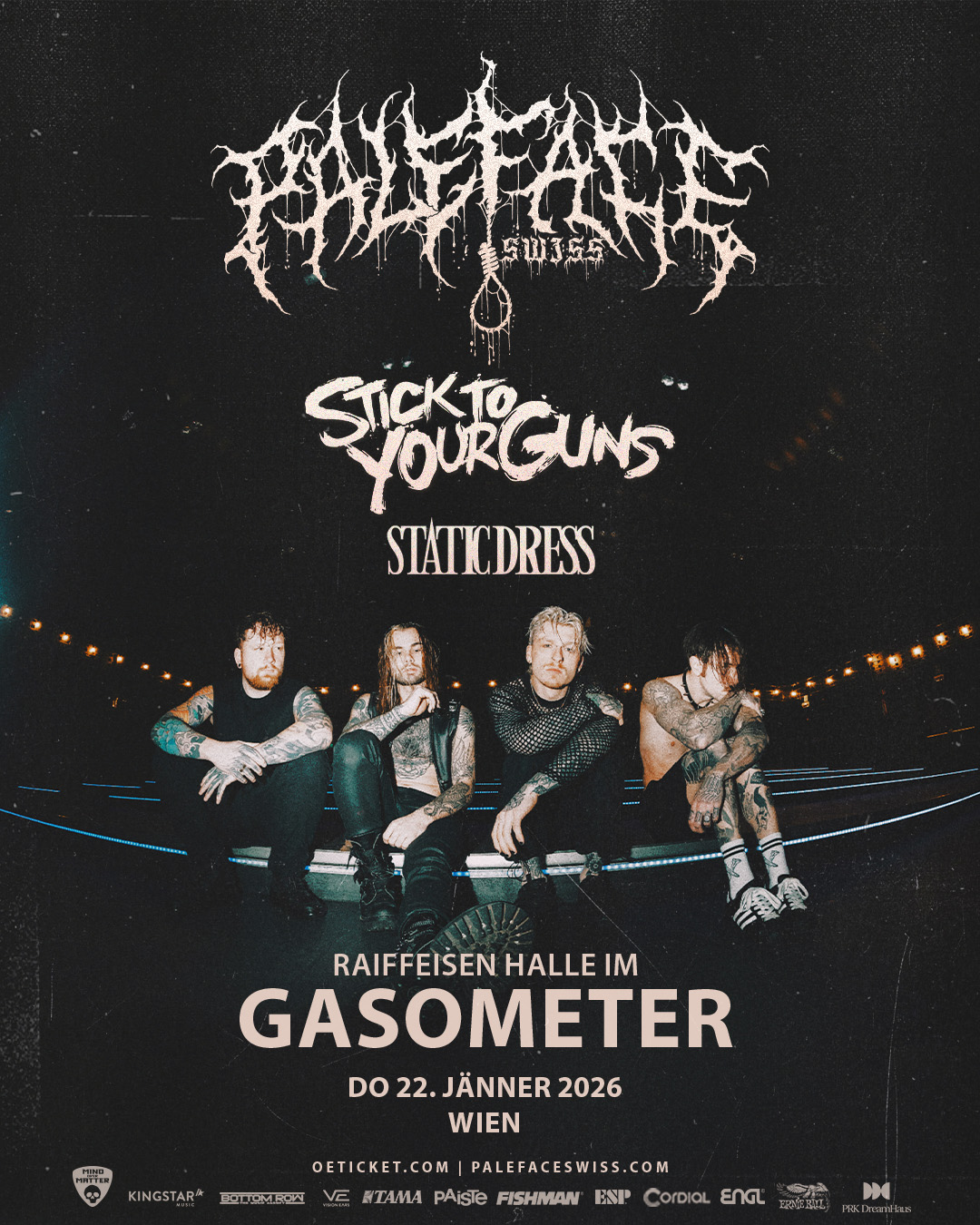 Paleface Swiss am 22. January 2026 @ Raiffeisen Halle im Gasometer.