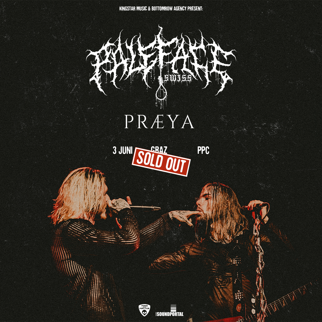 Paleface Swiss am 3. June 2026 @ PPC.