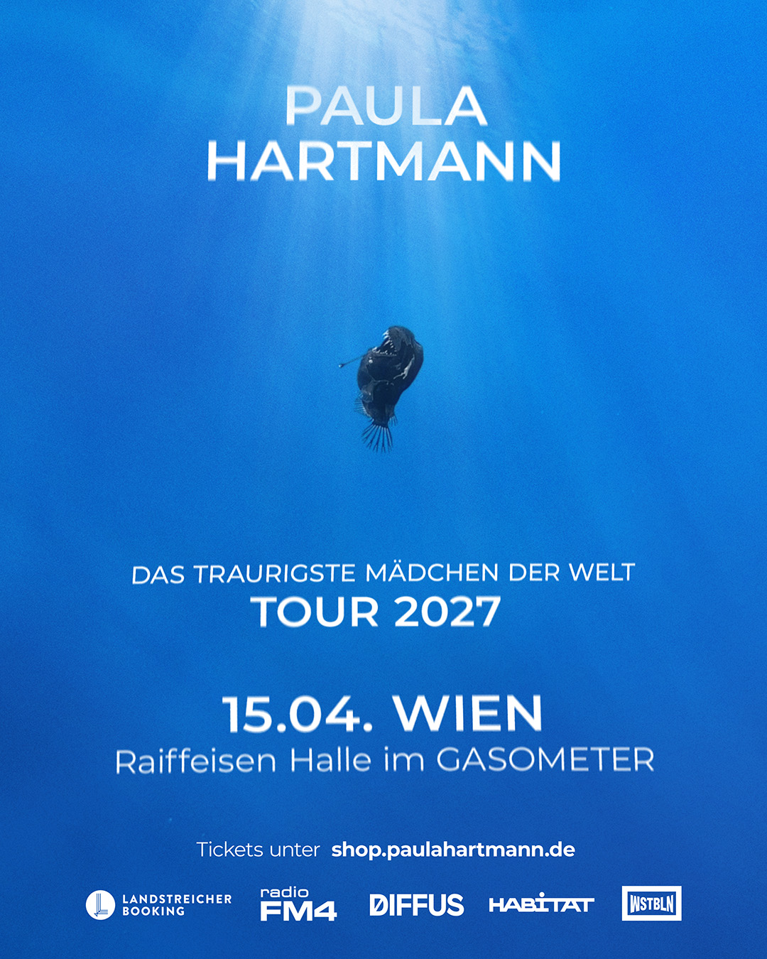 Paula Hartmann am 15. April 2027 @ Raiffeisen Halle im Gasometer.