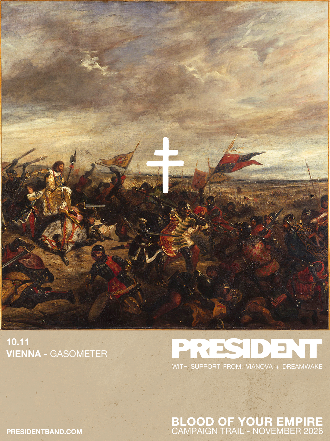 President am 10. November 2026 @ Raiffeisen Halle im Gasometer.