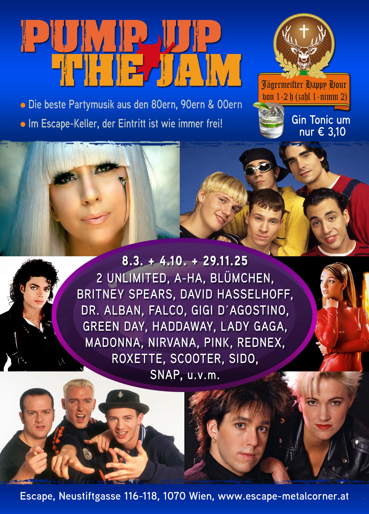 PUMP UP THE JAM am 4. October 2025 @ Escape Metalcorner.